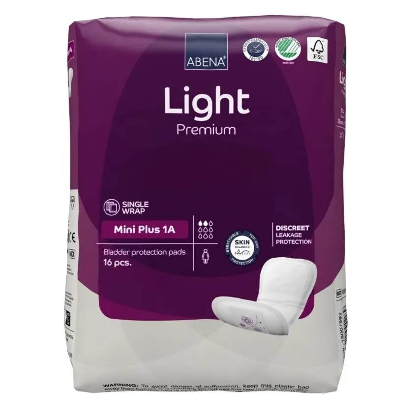 10535_ABENA LIGHT MINI PLUS 1A VLOZKY ABSORPCNI, 200 ML, 16 KS